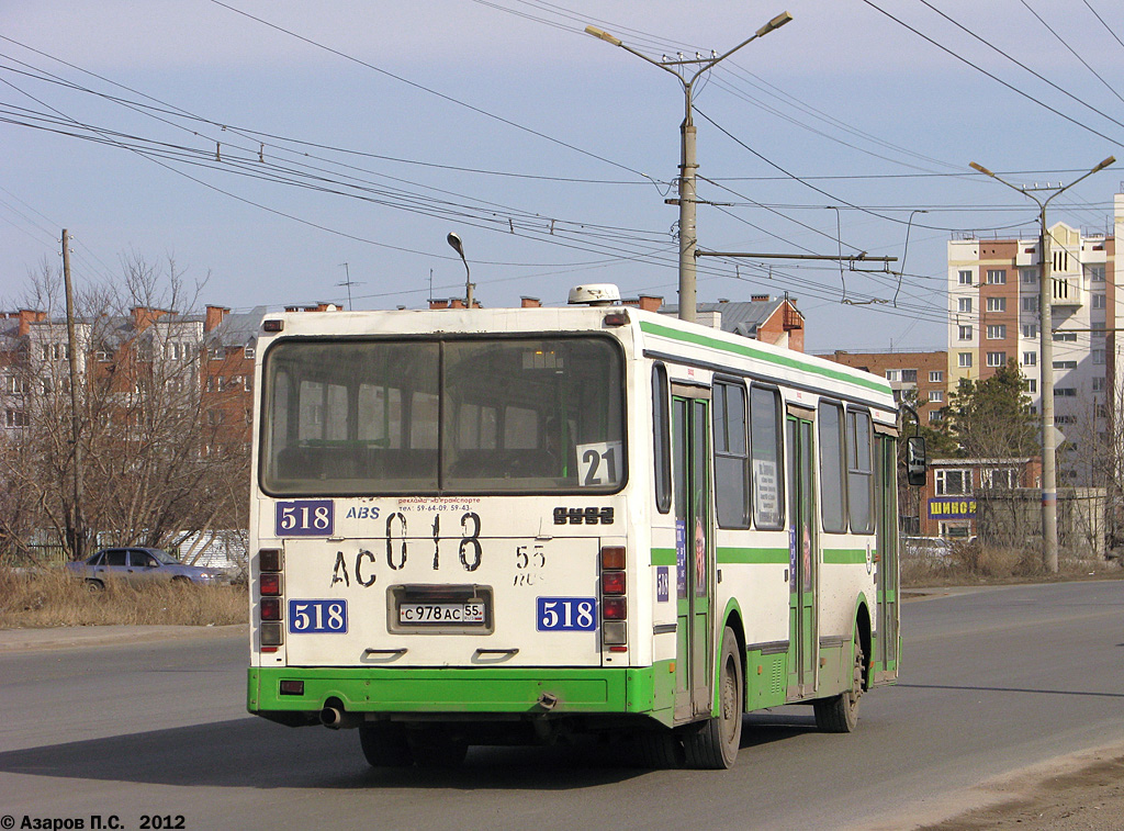 Омская область, ЛиАЗ-5256.45 № 518
