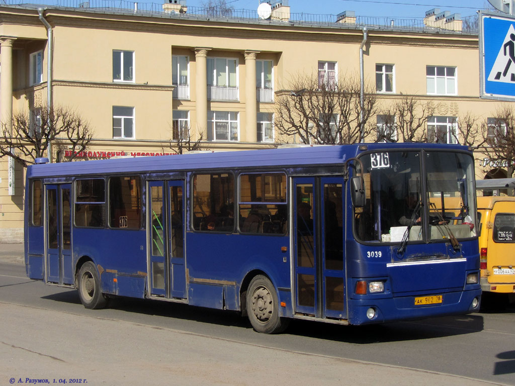 Санкт-Петербург, ЛиАЗ-5256.25 № 3039