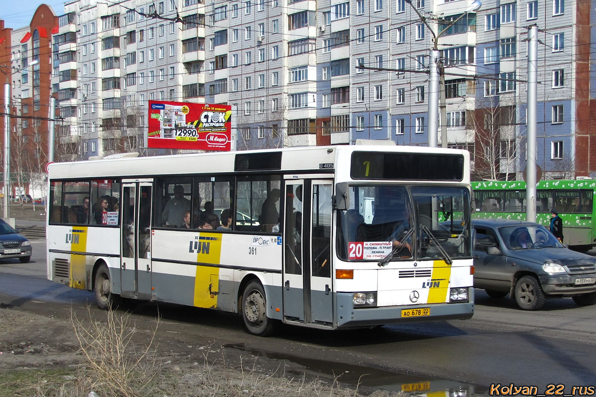 Алтайский край, Mercedes-Benz O405 № АО 678 22