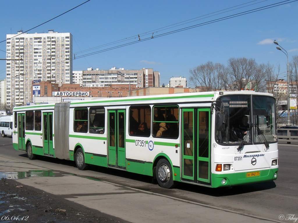 Москва, ЛиАЗ-6212.01 № 07351