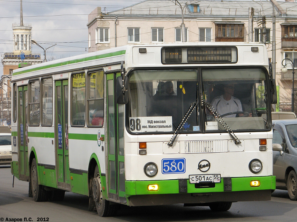 Omsk region, LiAZ-5256.45 # 580