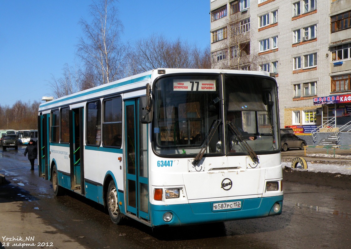 Нижегородская область, ЛиАЗ-5256.25 № 63447