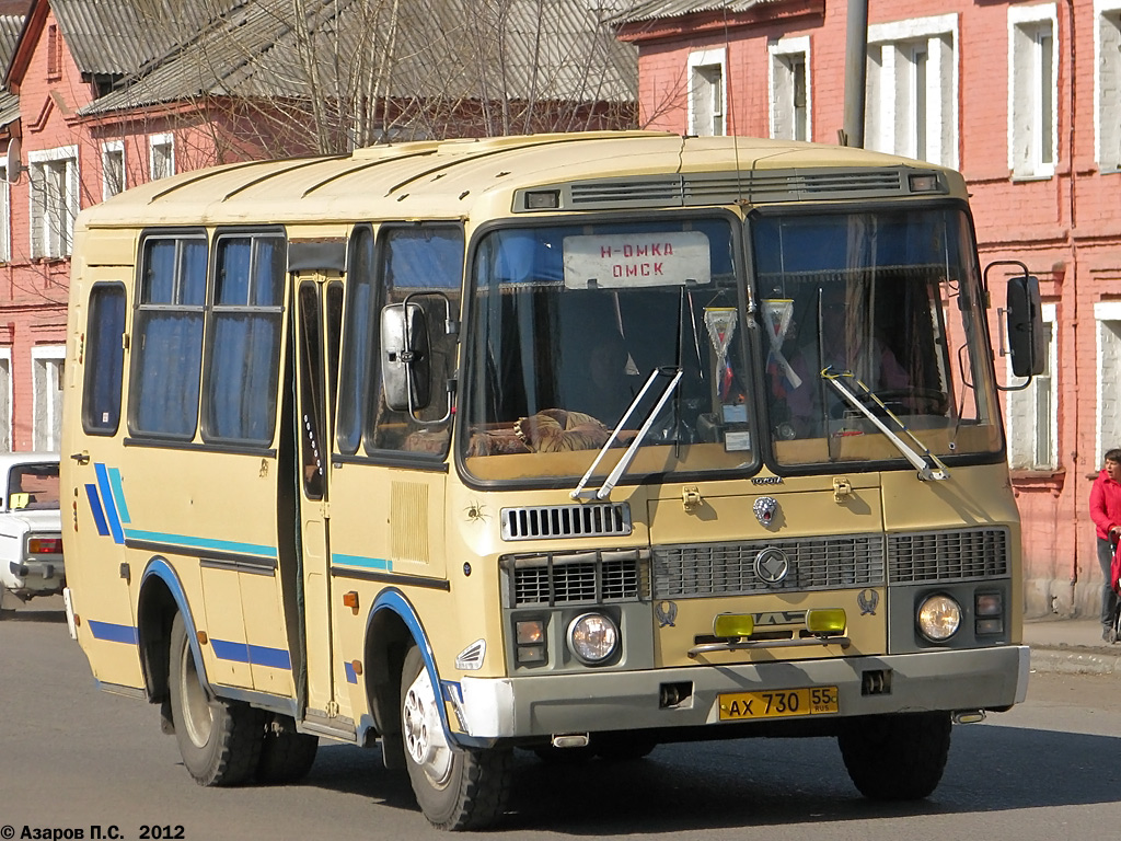 Омская область, ПАЗ-32053 № АХ 730 55
