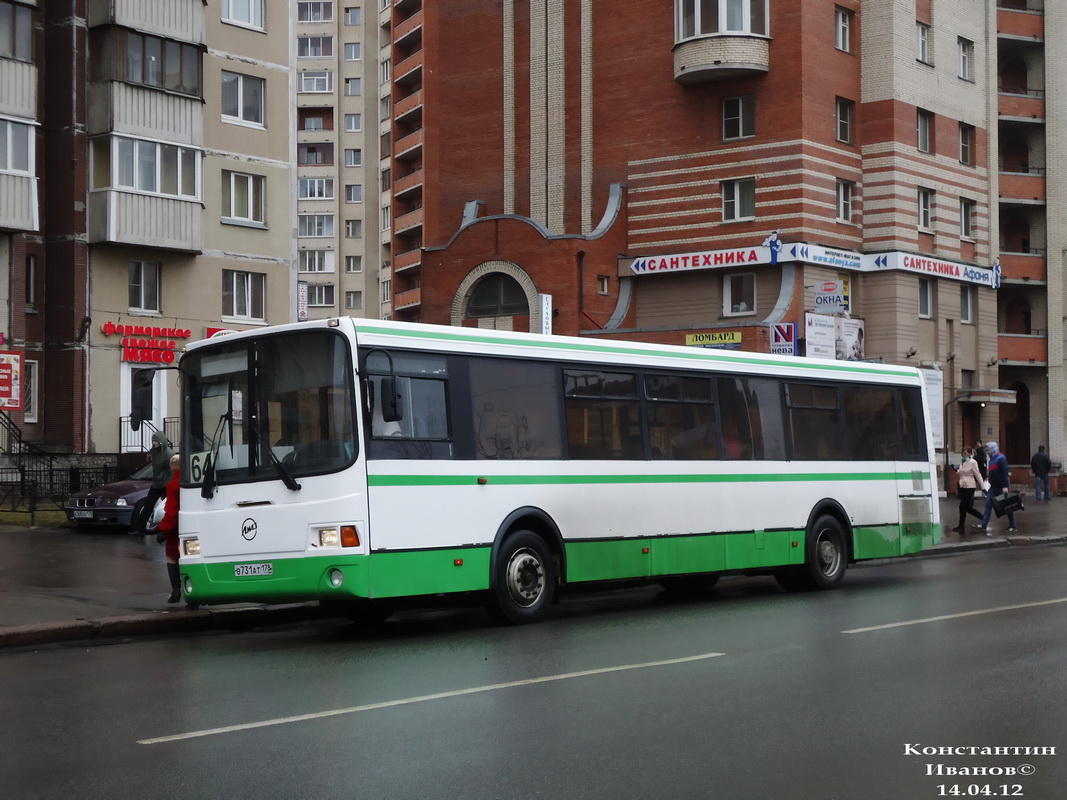 Санкт-Петербург, ЛиАЗ-5293.53 № В 731 АТ 178