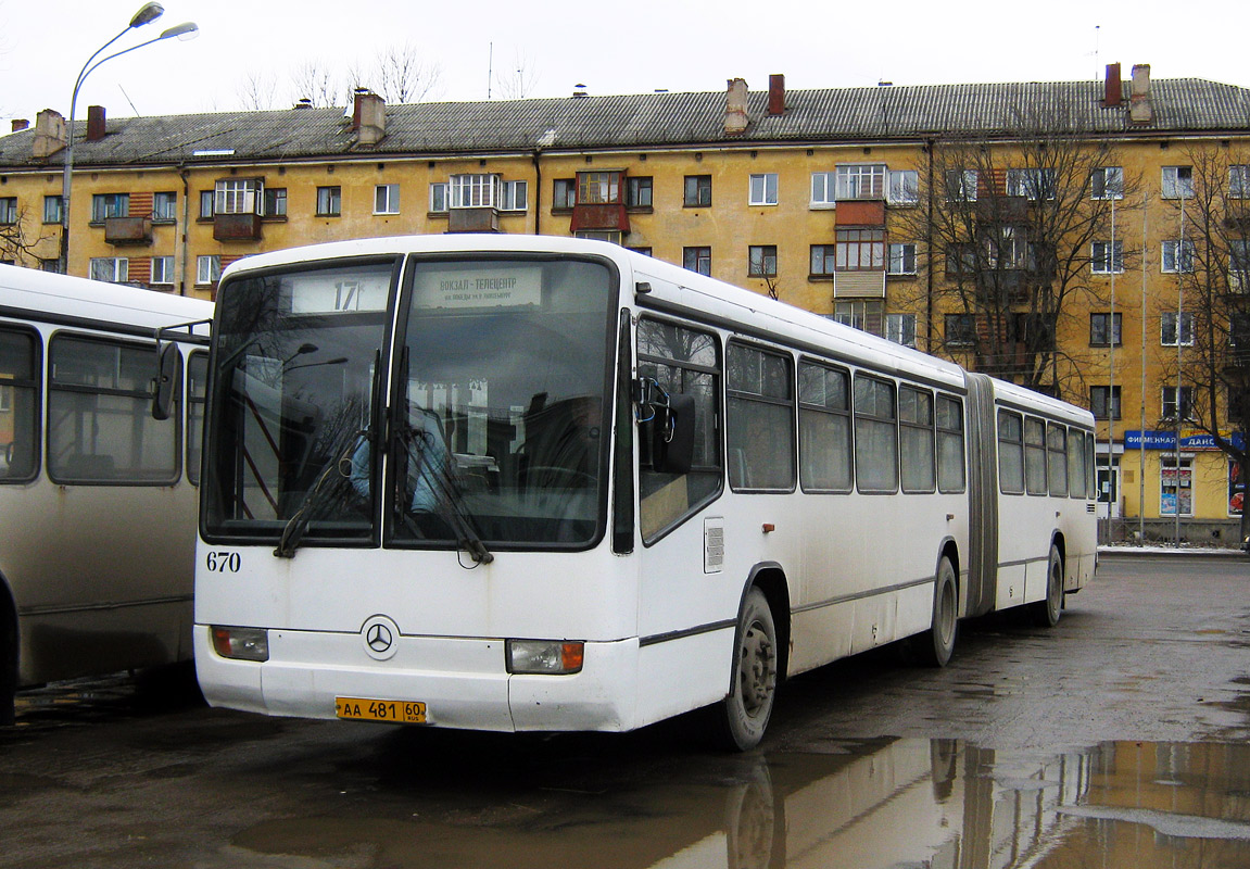 Псковская область, Mercedes-Benz O345G № 670