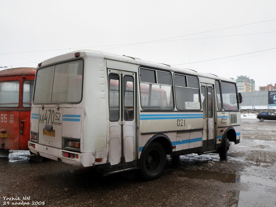 Нижегородская область, ПАЗ-32054 № 021