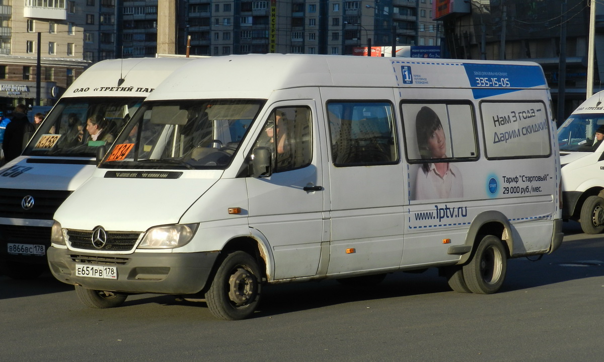 Санкт-Петербург, Mercedes-Benz Sprinter W904 408CDI № Е 651 РВ 178