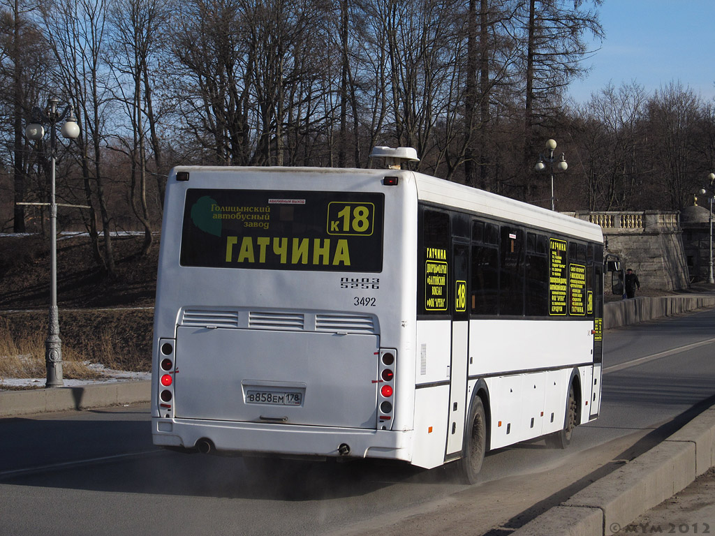 Ленинградская область, ЛиАЗ-5256.58 № 3492