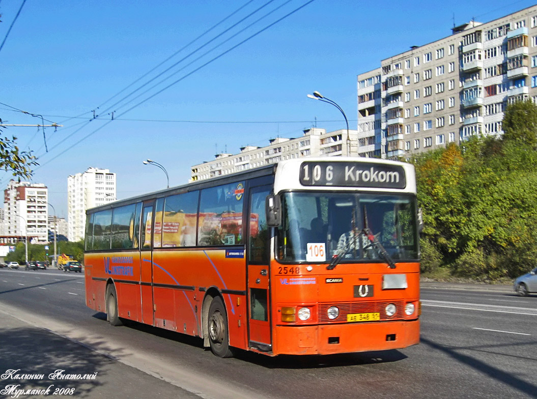 Мурманская область, Van Hool T8 Alizée 210 № 2548