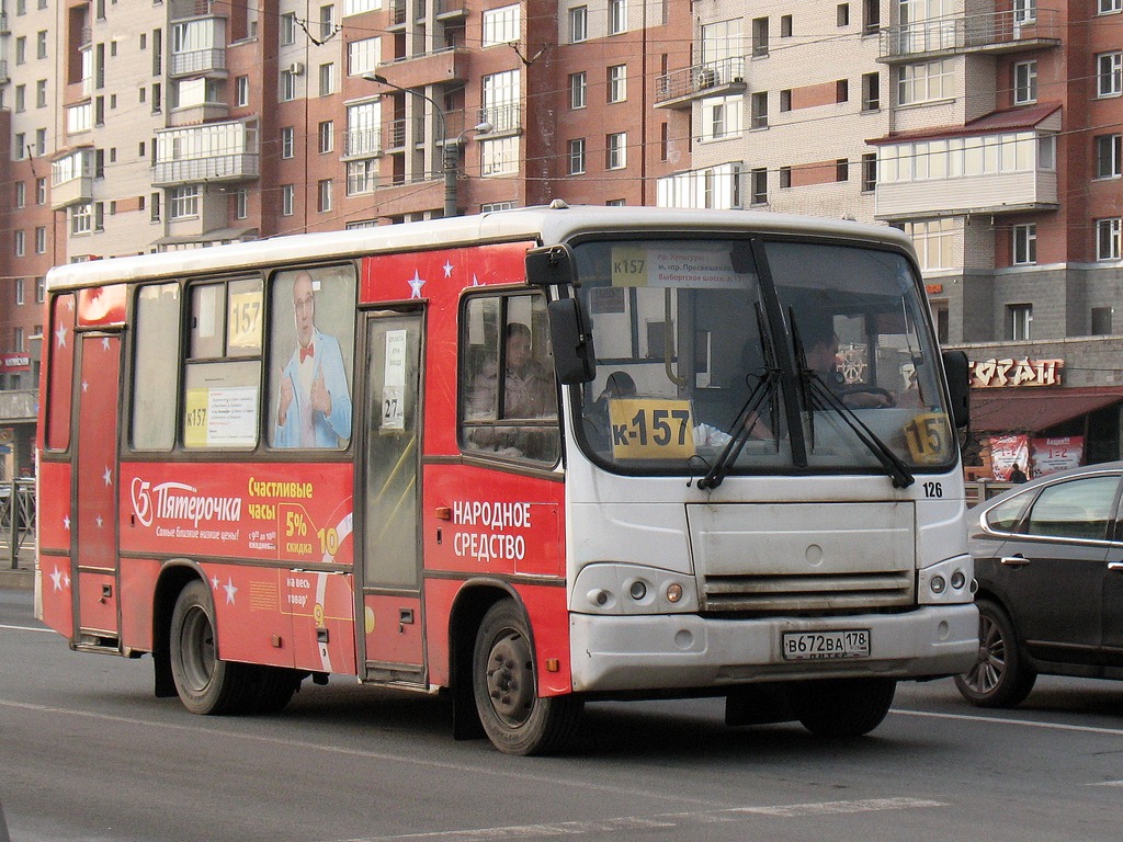 Санкт-Петербург, ПАЗ-320402-03 № 126