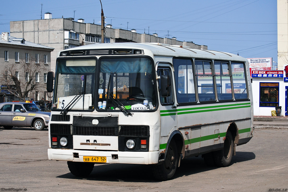 Нижегородская область, ПАЗ-32054 № АВ 647 52