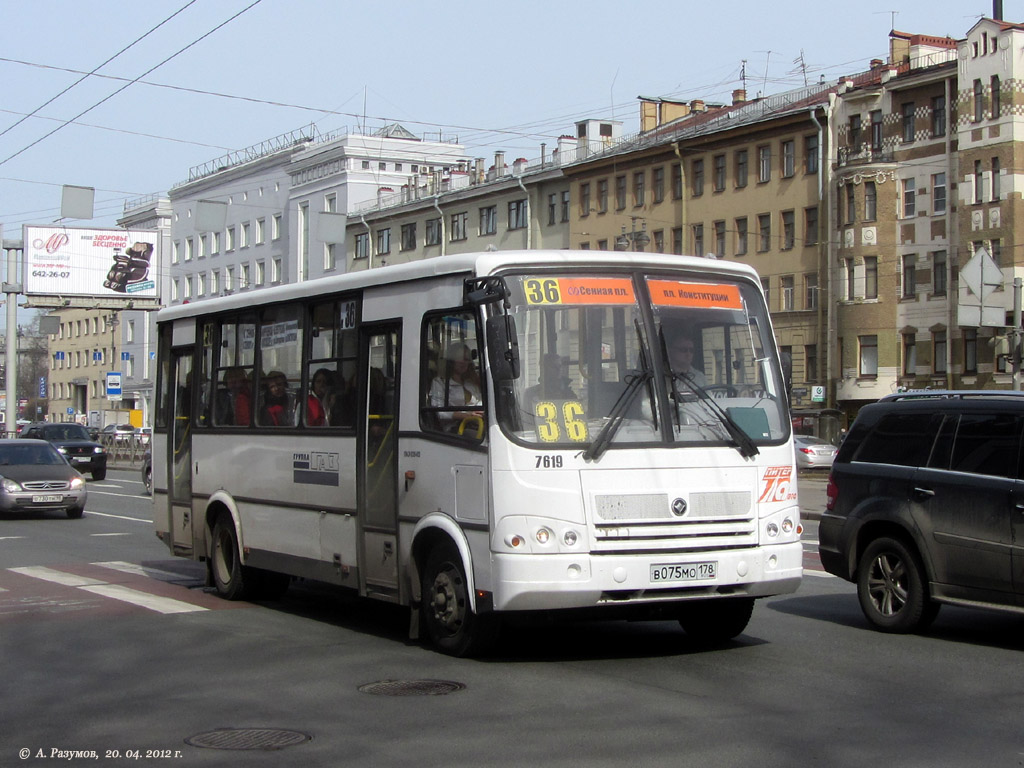 Санкт-Петербург, ПАЗ-320412-05 № 7619