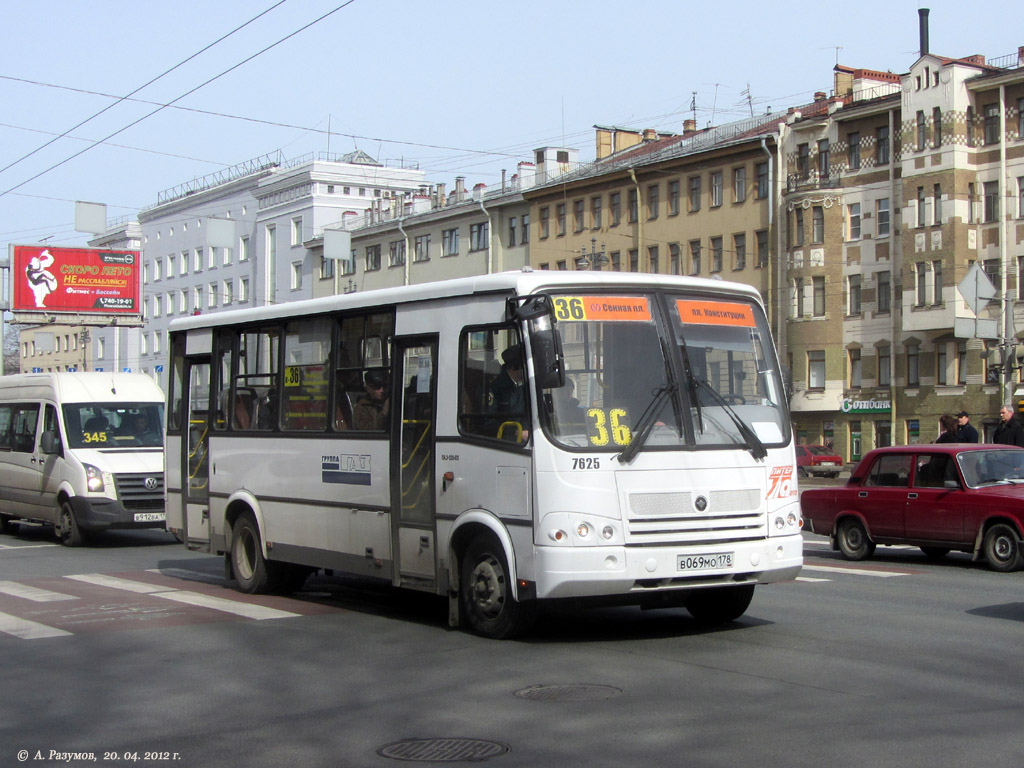 Санкт-Петербург, ПАЗ-320412-05 № 7625