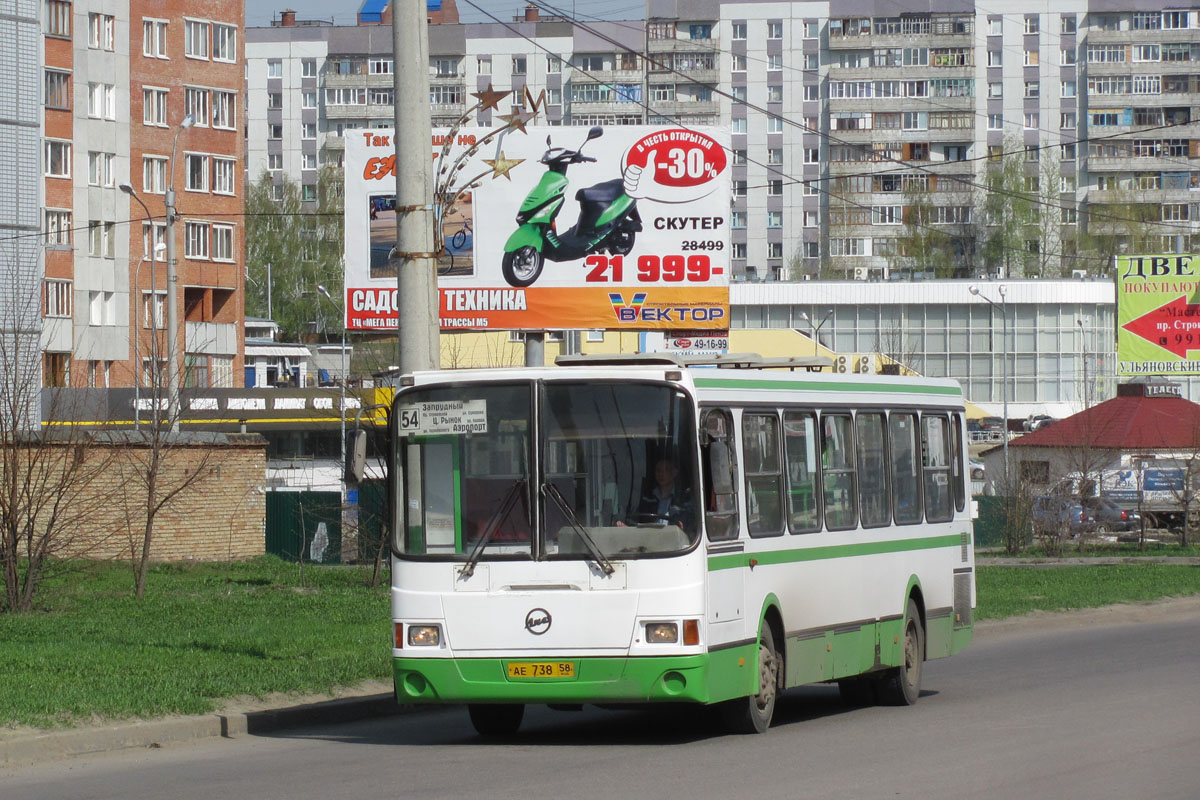 Penza region, LiAZ-5256.45 № АЕ 738 58