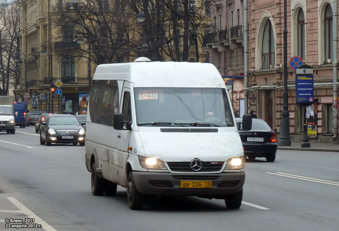 Санкт-Петербург, 904.663 (Mercedes-Benz Sprinter 413CDI) № ВВ 226 78