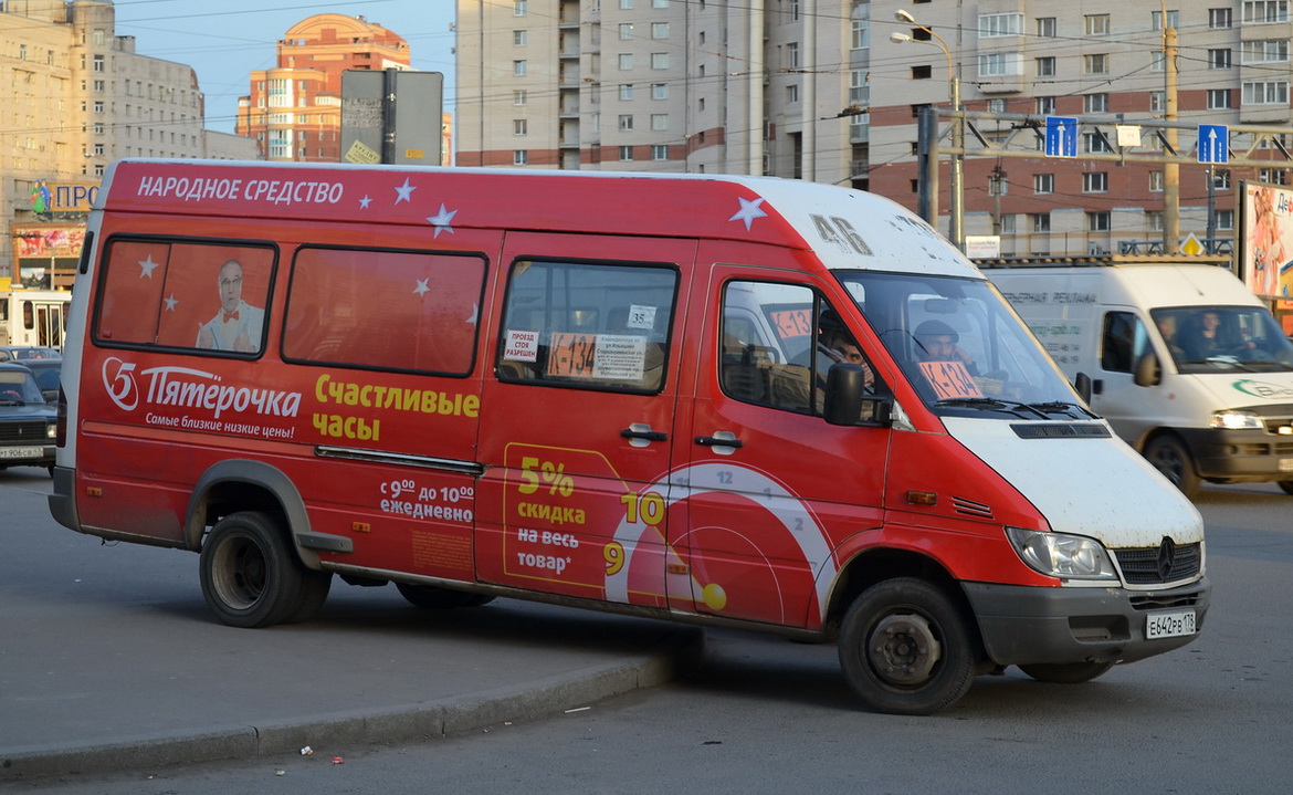 Санкт-Петербург, Mercedes-Benz Sprinter W904 408CDI № Е 642 РВ 178