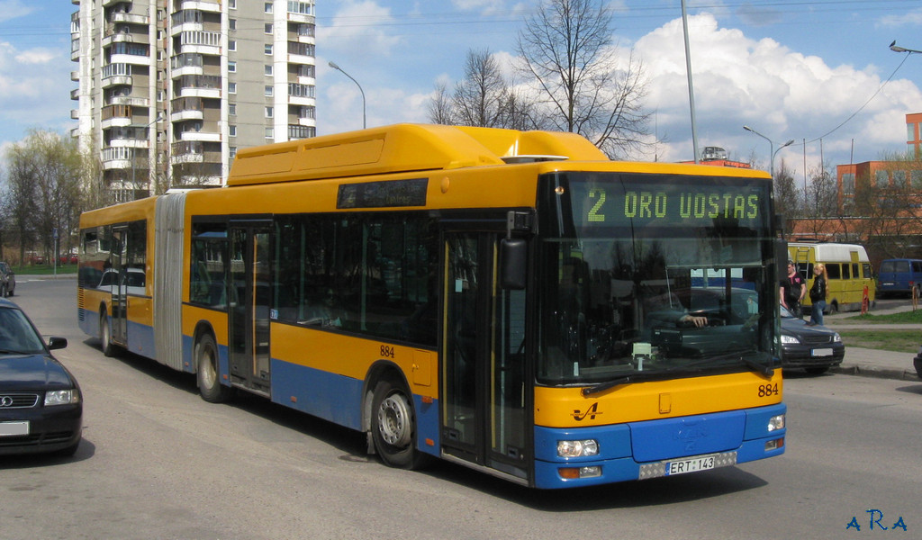 Lietuva, MAN A23 NG313 CNG Nr. 884