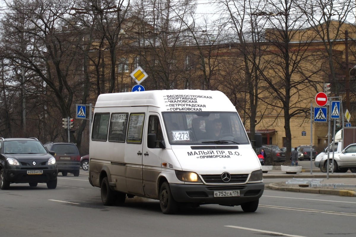 Санкт-Петербург, Mercedes-Benz Sprinter W904 408CDI № Е 752 СА 178