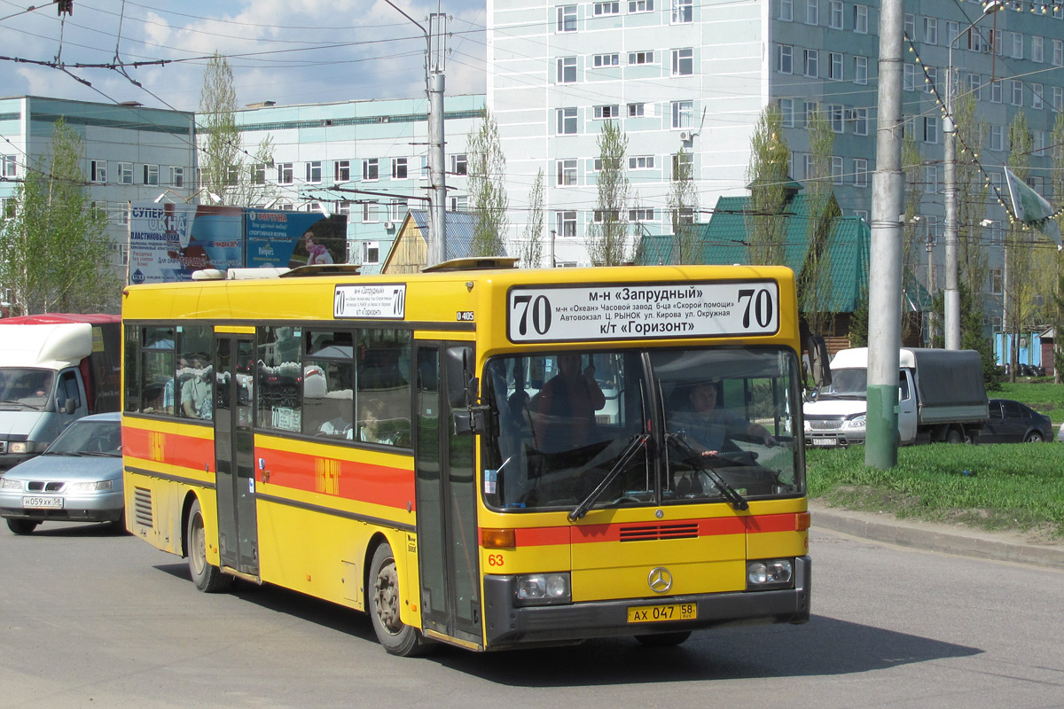 Пензенская область, Mercedes-Benz O405 № АХ 047 58
