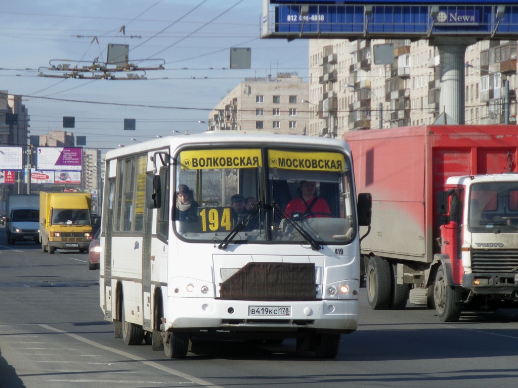 Санкт-Петербург, ПАЗ-320402-05 № 419