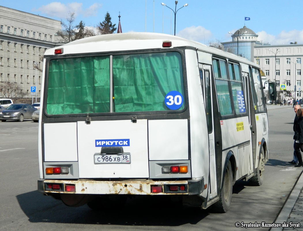 Иркутская область, ПАЗ-32054 № С 986 ХВ 38