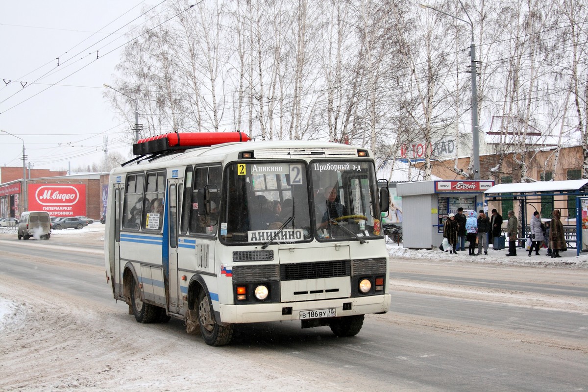 Томская область, ПАЗ-32051-110 № В 186 ВУ 70