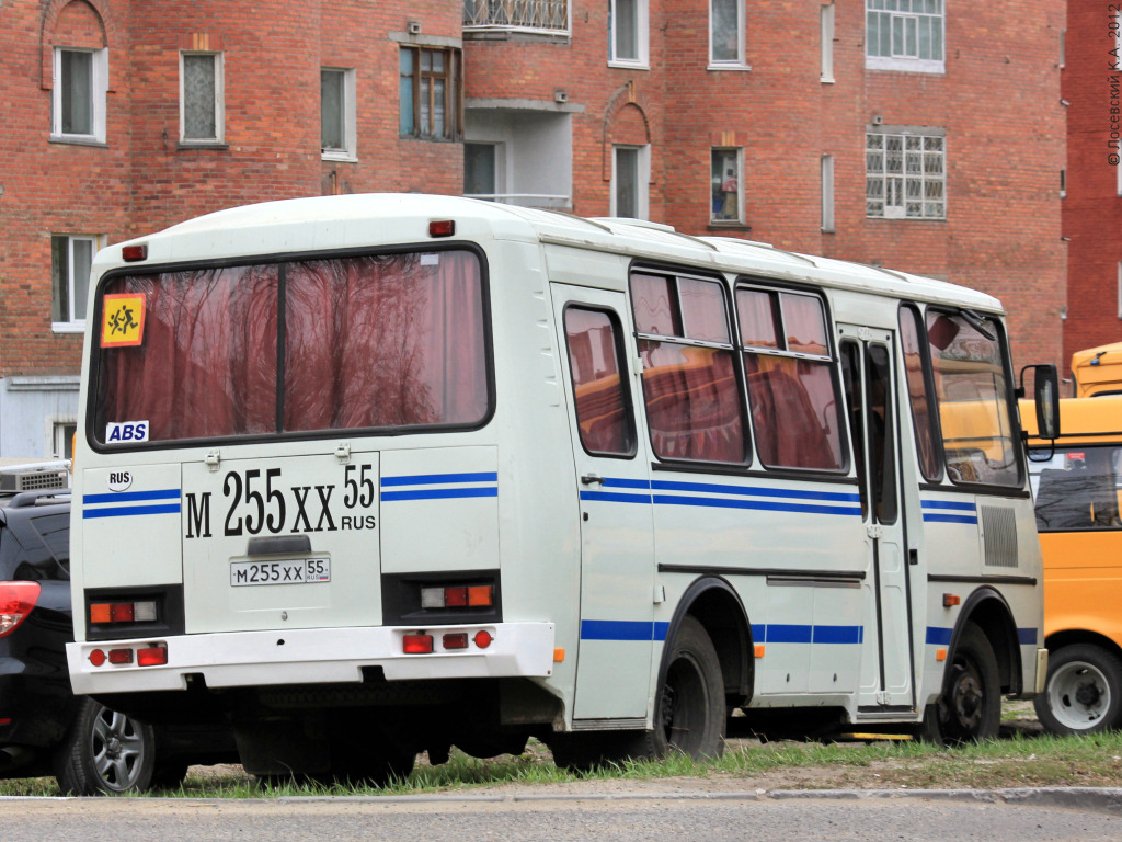 Омская область, ПАЗ-32053 № М 255 ХХ 55