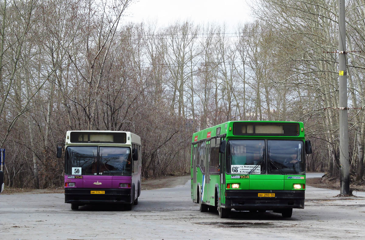 Novosibirsk region, MAZ-104.021 № 4186; Novosibirsk region, MAZ-104.021 № 4113