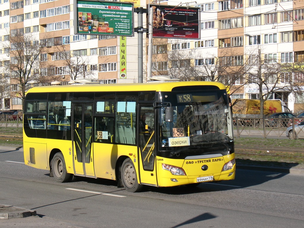 Санкт-Петербург, Yutong ZK6852HG № В 444 АР 178