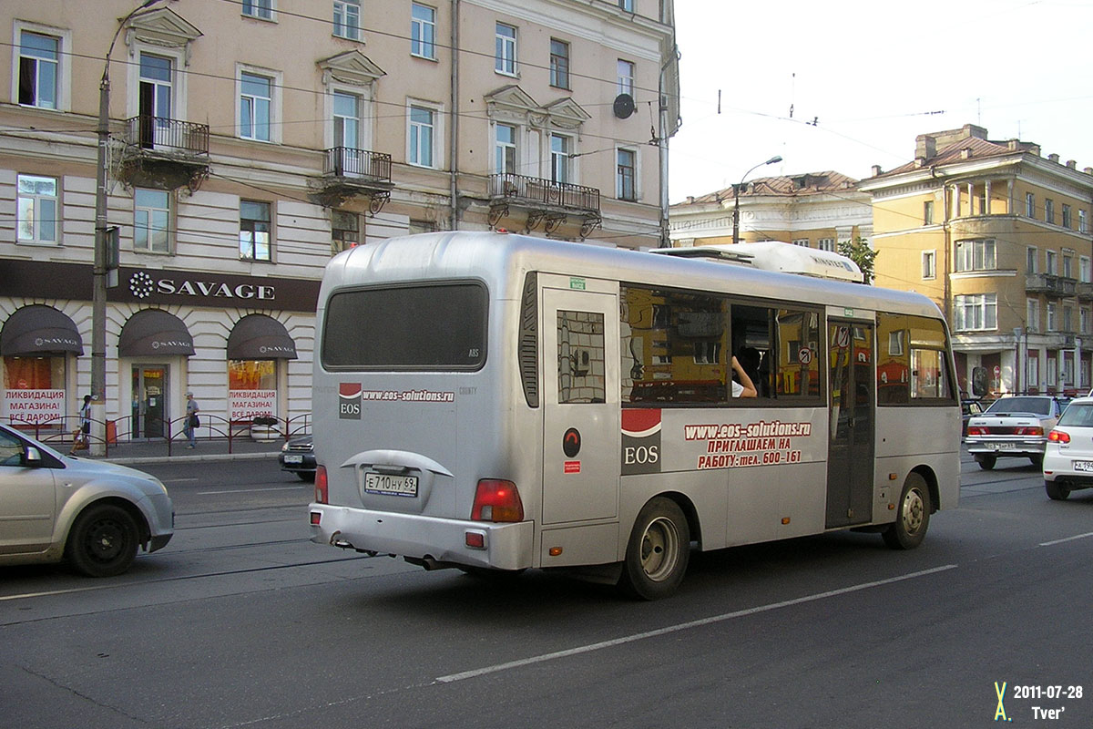 Тверская область, Hyundai County LWB C09 (ТагАЗ) № Е 710 НУ 69