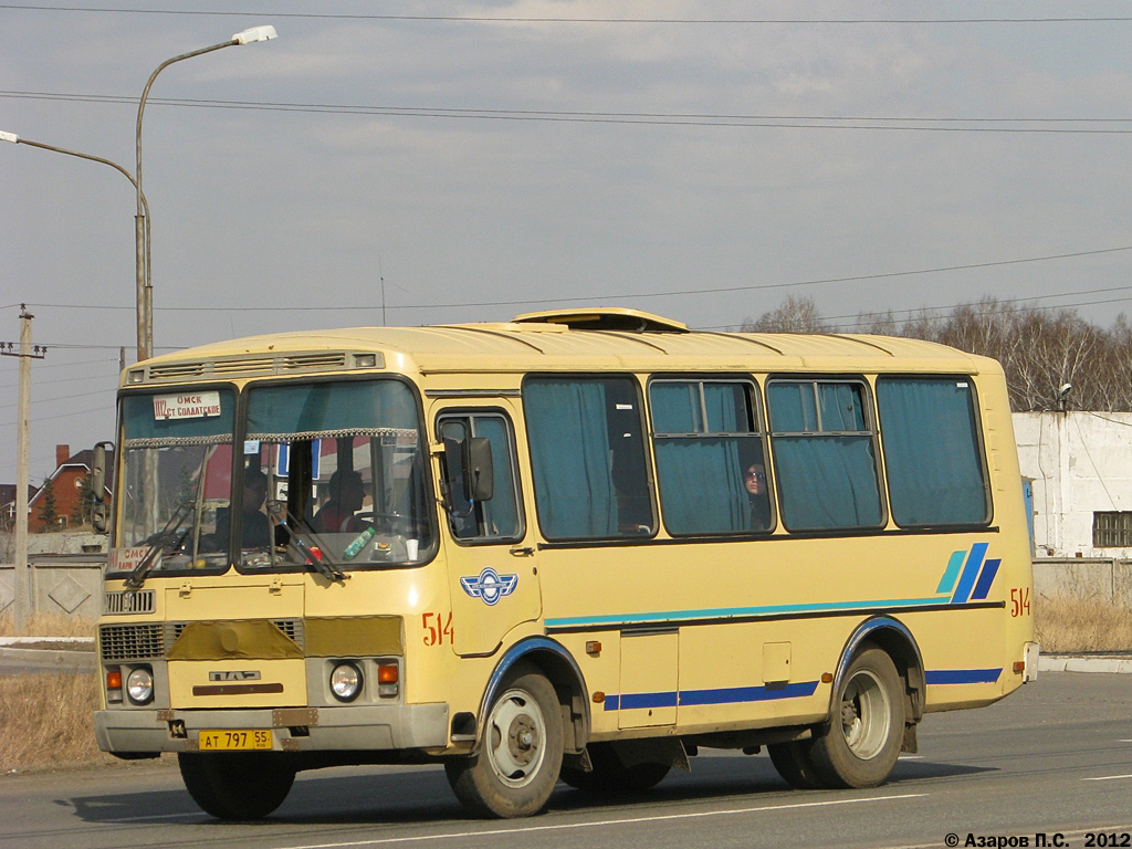 Омская область, ПАЗ-32053 № 514