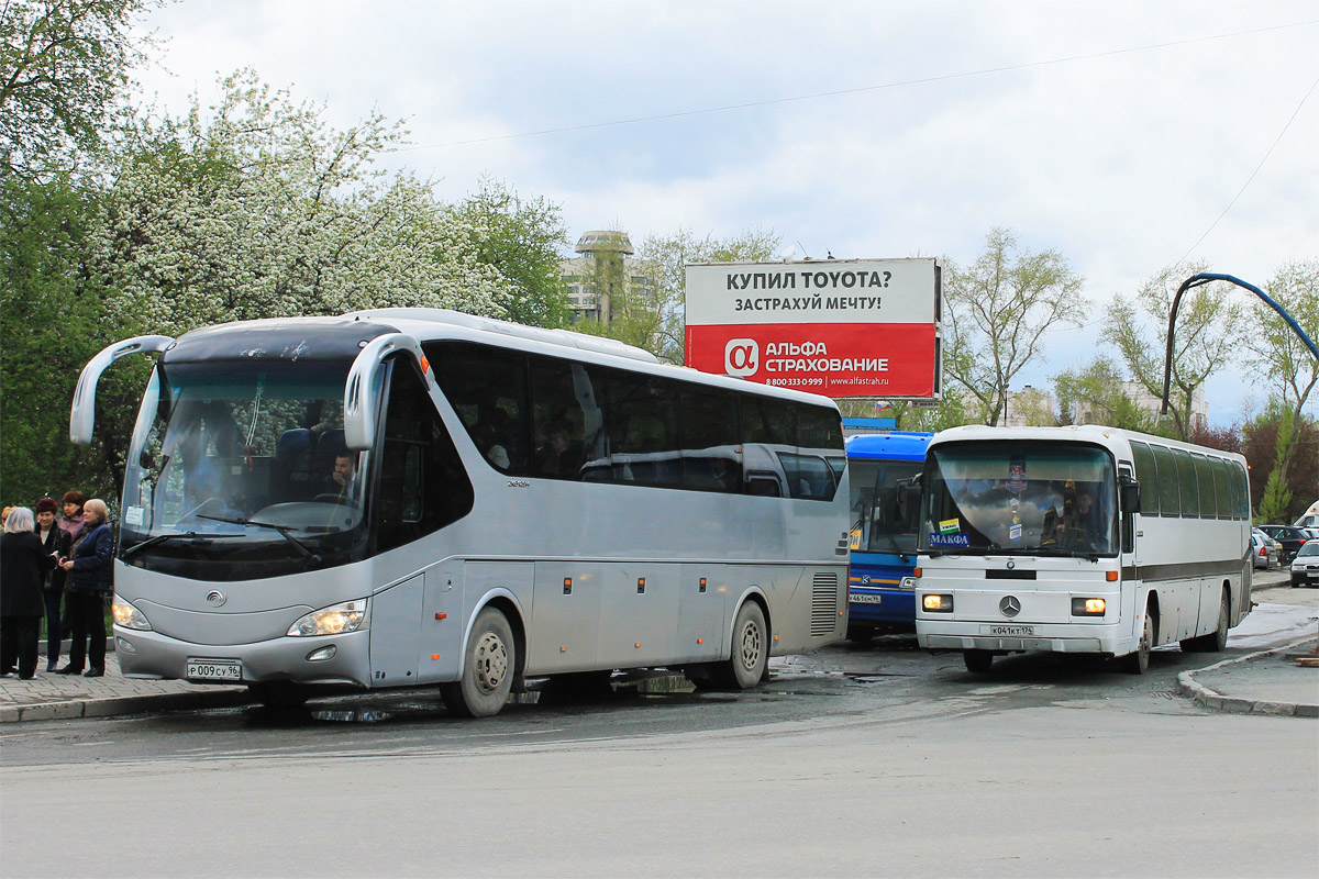 Свердловская область, Yutong ZK6129H № Р 009 СУ 96; Челябинская область, Mercedes-Benz O303 № К 041 КТ 174