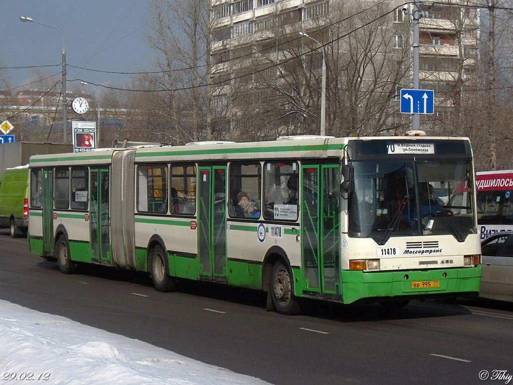 Москва, Ikarus 435.17 № 11478