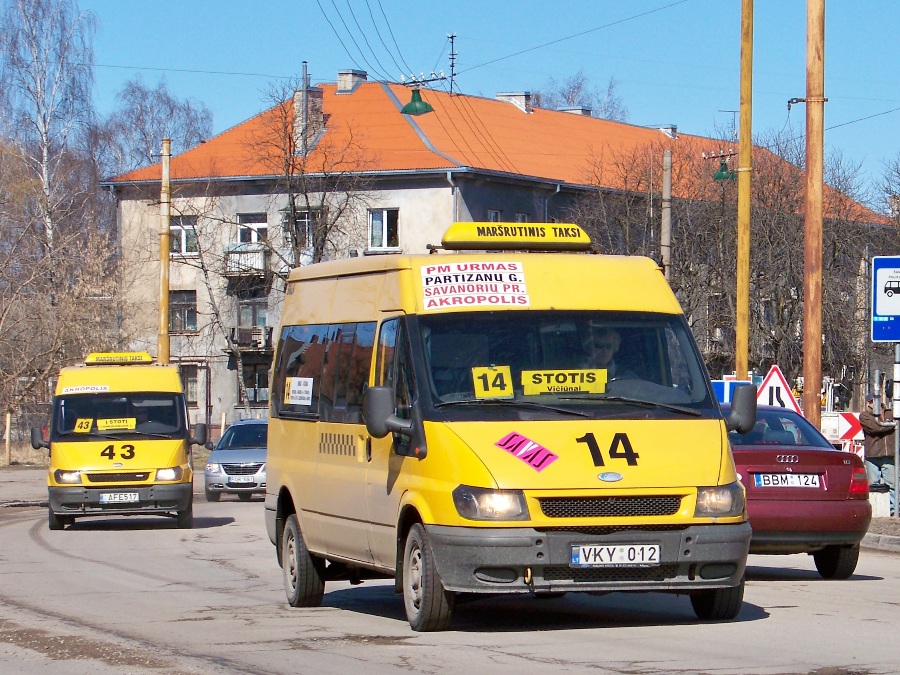 Литва, Ford Transit 125T300 № AFE 517; Литва, Ford Transit 85T300 № VKY 012