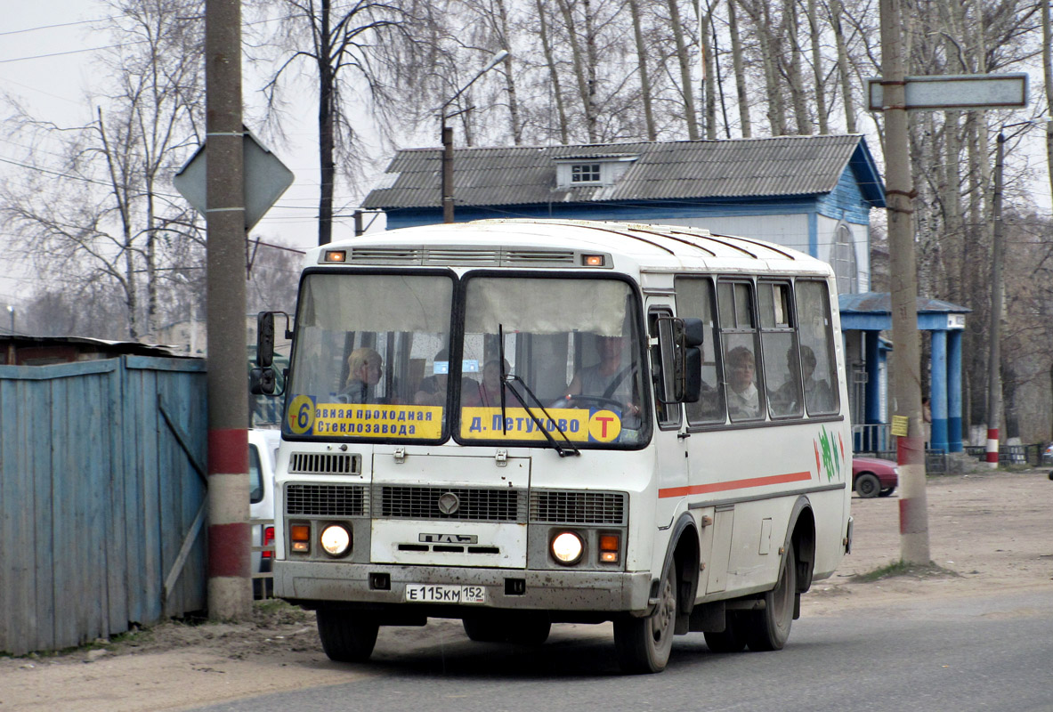 Нижегородская область, ПАЗ-32054 № Е 115 КМ 152