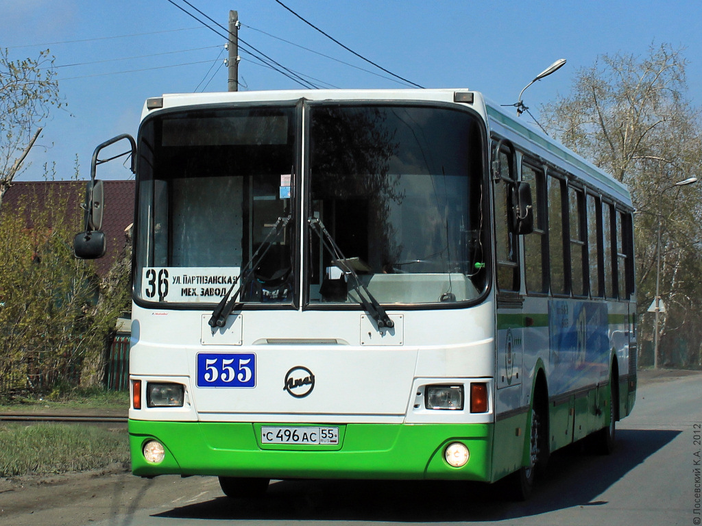 Omsk region, LiAZ-5256.45 č. 555