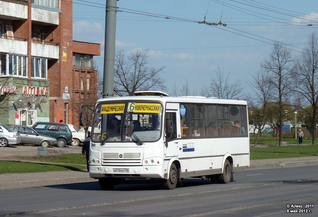 Санкт-Петербург, ПАЗ-320412-05 № 7603