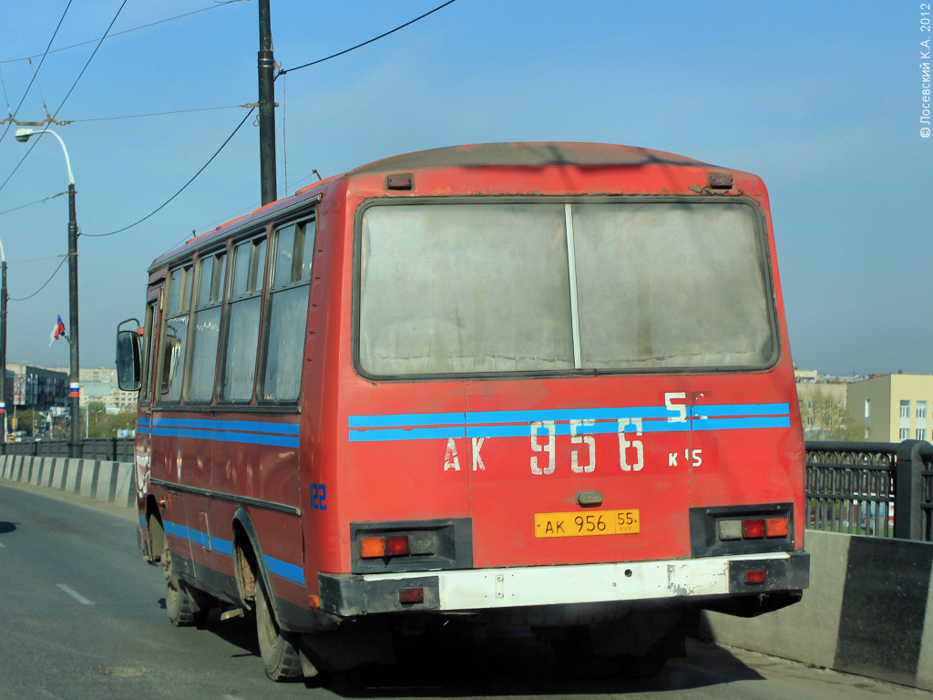 Омская область, ПАЗ-3205 (00) № 122