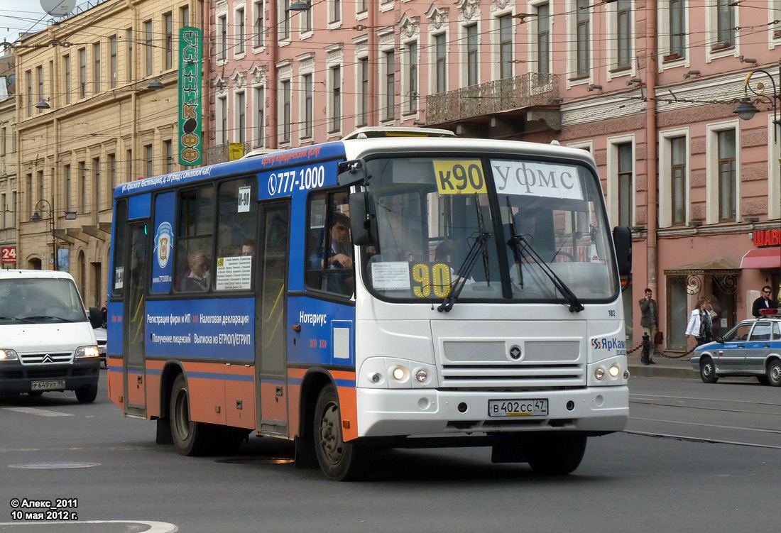 Санкт-Петербург, ПАЗ-320402-03 № 182