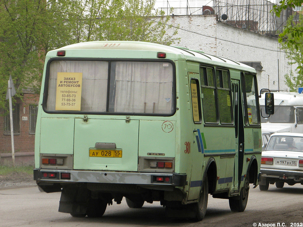 Омская область, ПАЗ-32053 № 301