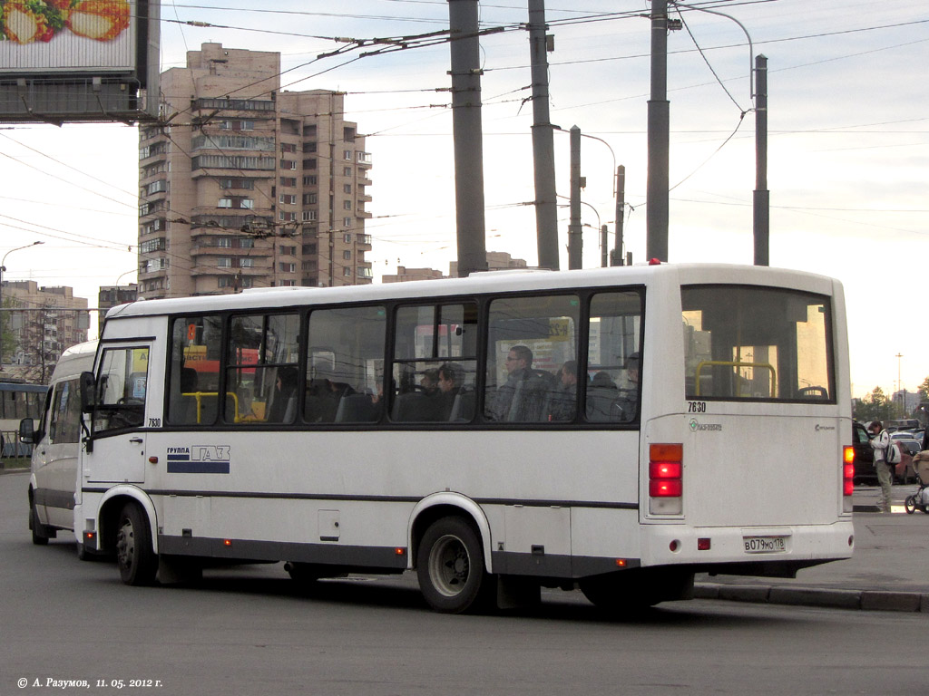 Санкт-Петербург, ПАЗ-320412-05 № 7630