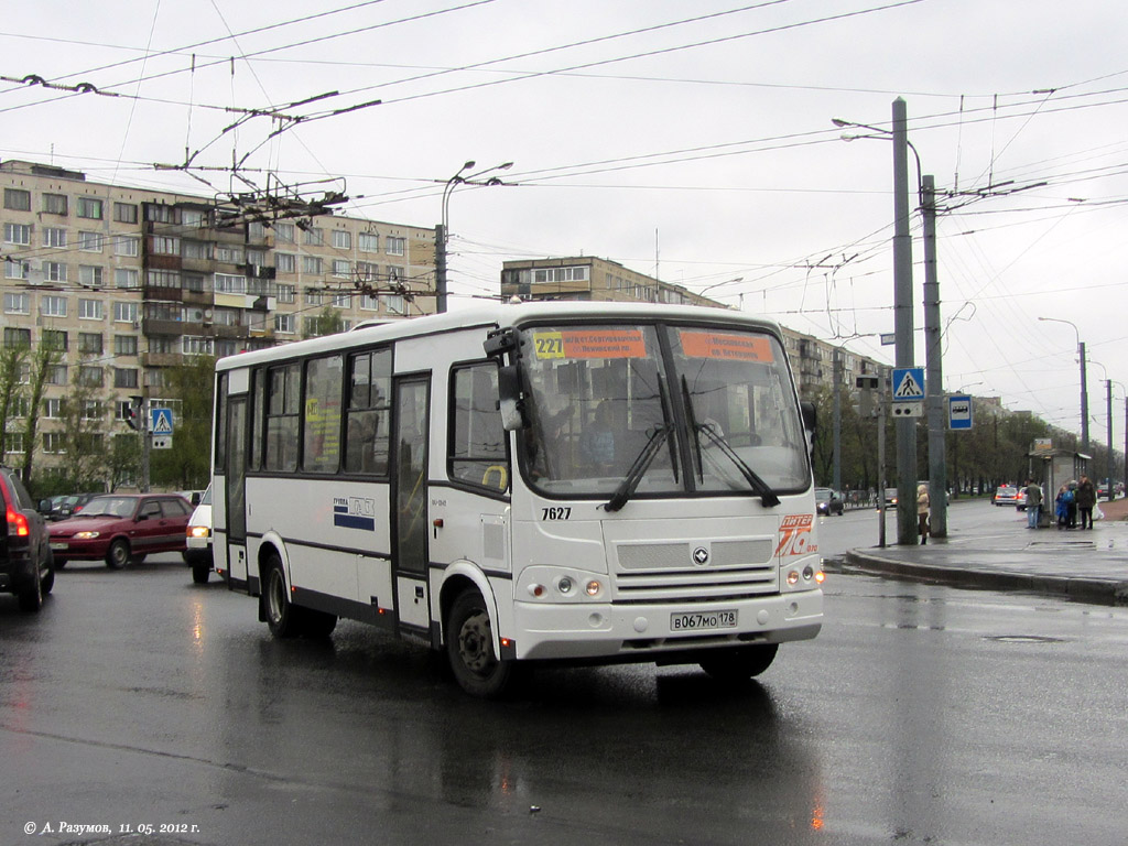 Санкт-Петербург, ПАЗ-320412-05 № 7627