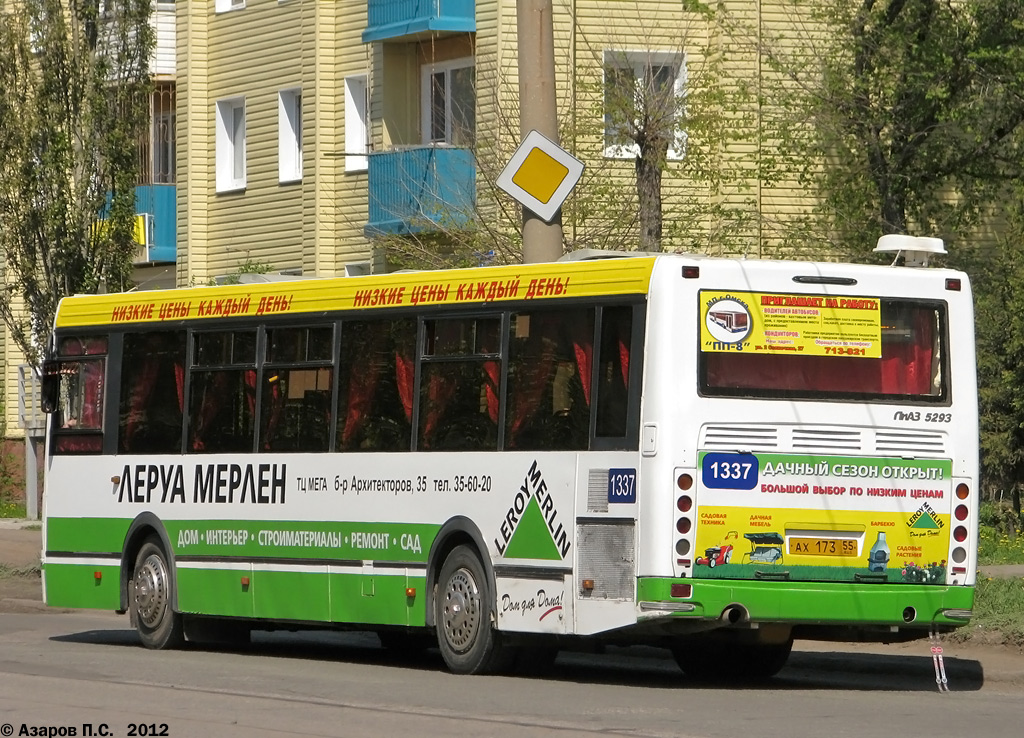 Omsk region, LiAZ-5293.00 Nr. 1337