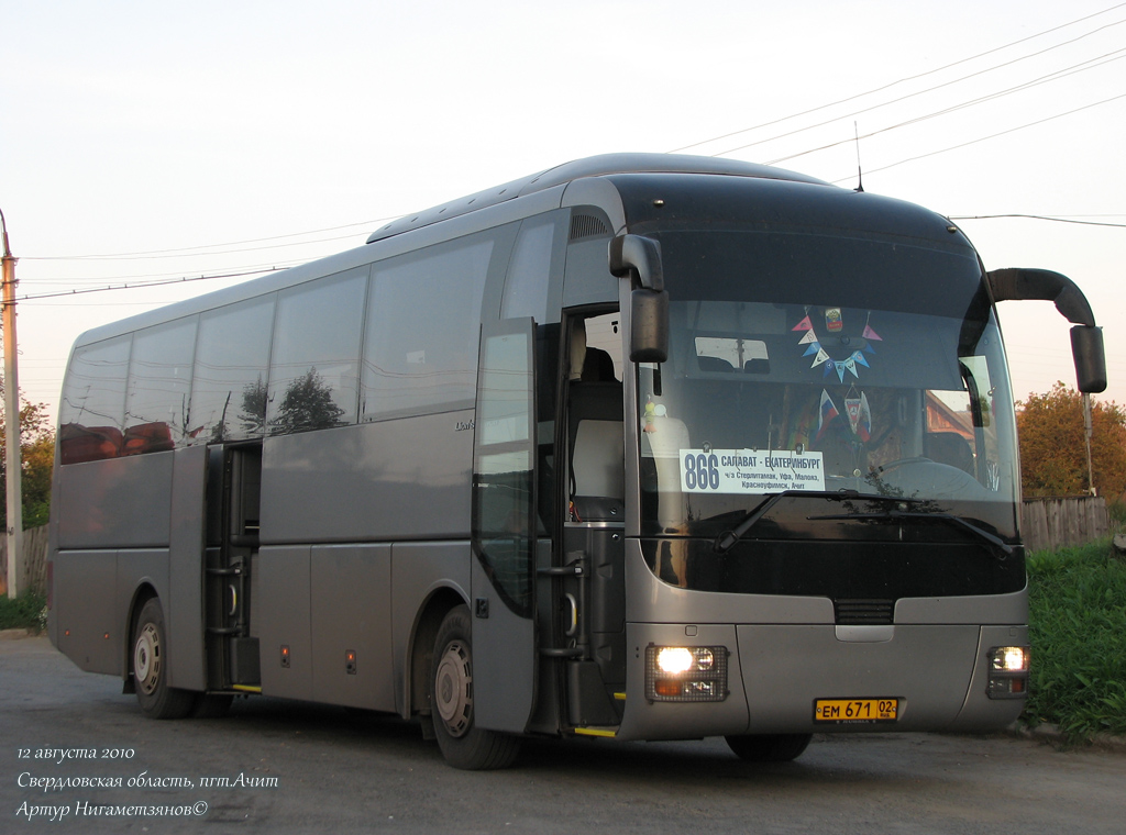 Башкортостан, MAN R07 Lion's Coach RHC414 № ЕМ 671 02