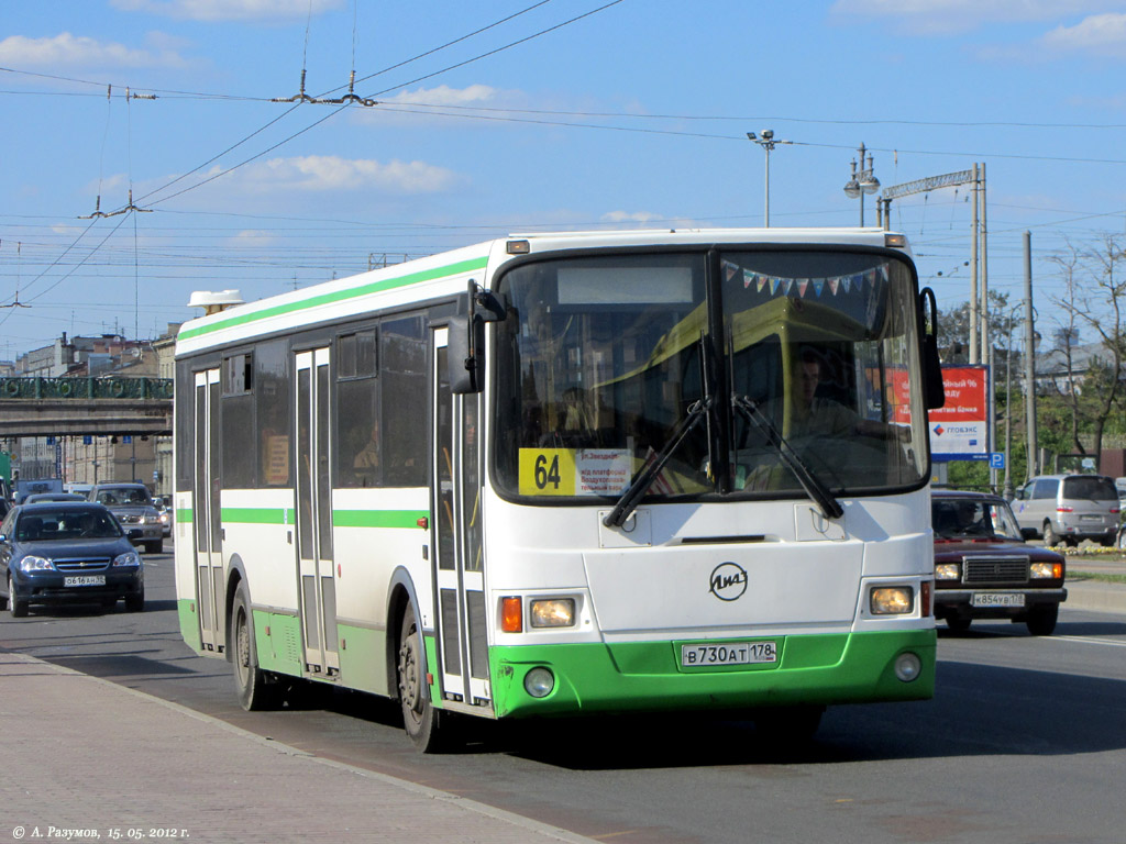 Санкт-Петербург, ЛиАЗ-5293.53 № В 730 АТ 178