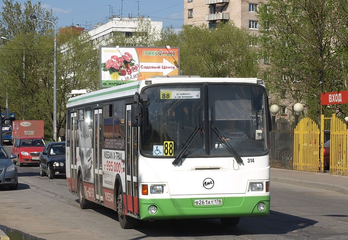 Санкт-Петербург, ЛиАЗ-5293.53 № 314