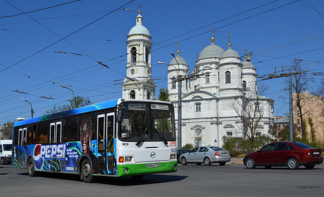 Санкт-Петербург, ЛиАЗ-5293.53 № 3429