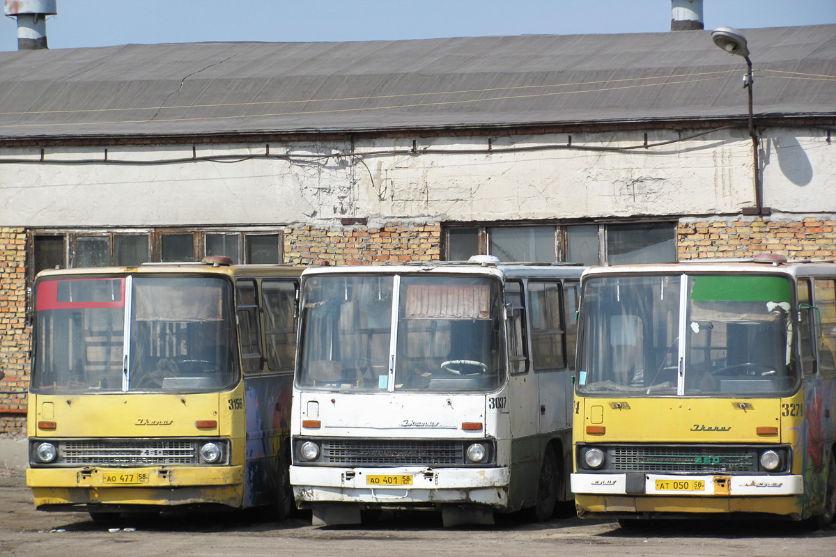 Пензенская область, Ikarus 260.37 № 3156; Пензенская область, Ikarus 260 (280) № 3037; Пензенская область, Ikarus 260.50 № 3274; Пензенская область — АТП