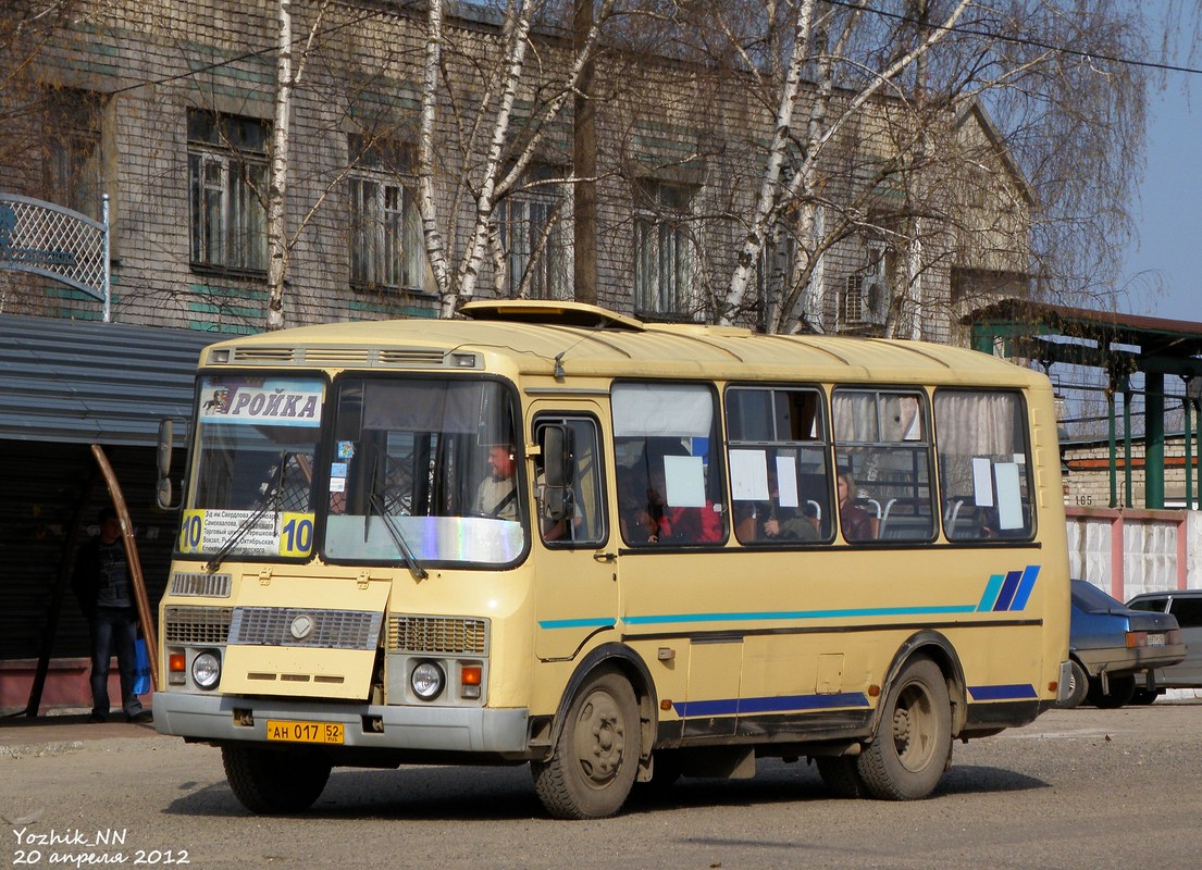 Нижегородская область, ПАЗ-32054 № АН 017 52