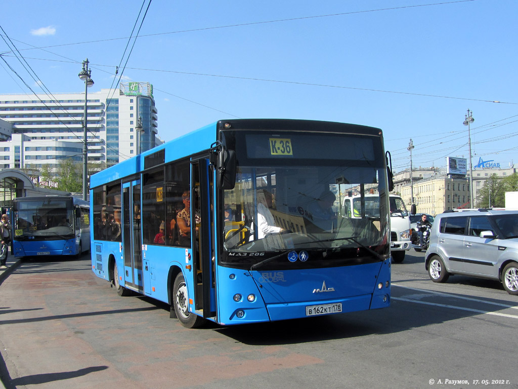 Санкт-Петербург, МАЗ-206.067 № В 162 КТ 178